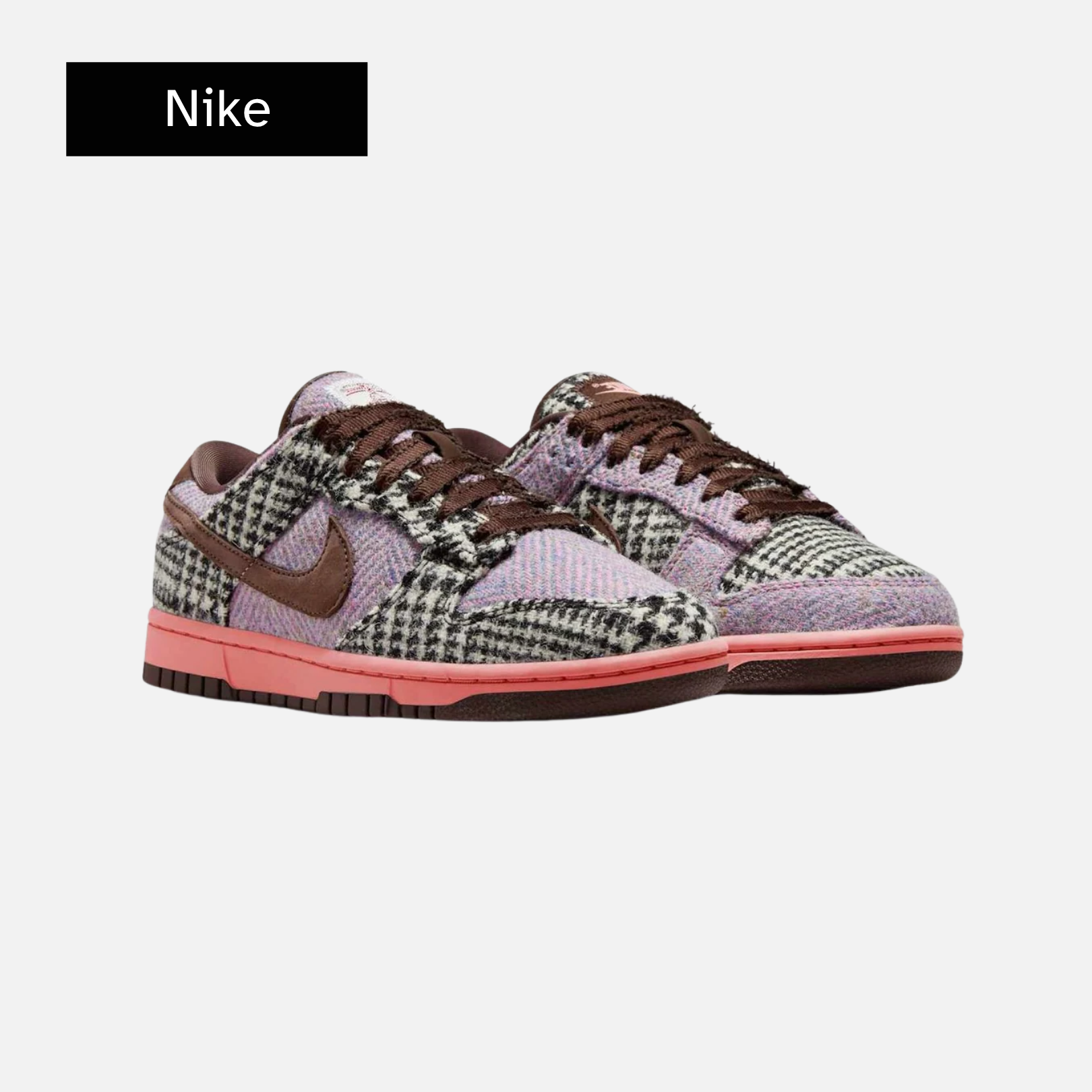 Harris Tweed x Nike Wmns Dunk Low 'Purple Pink'