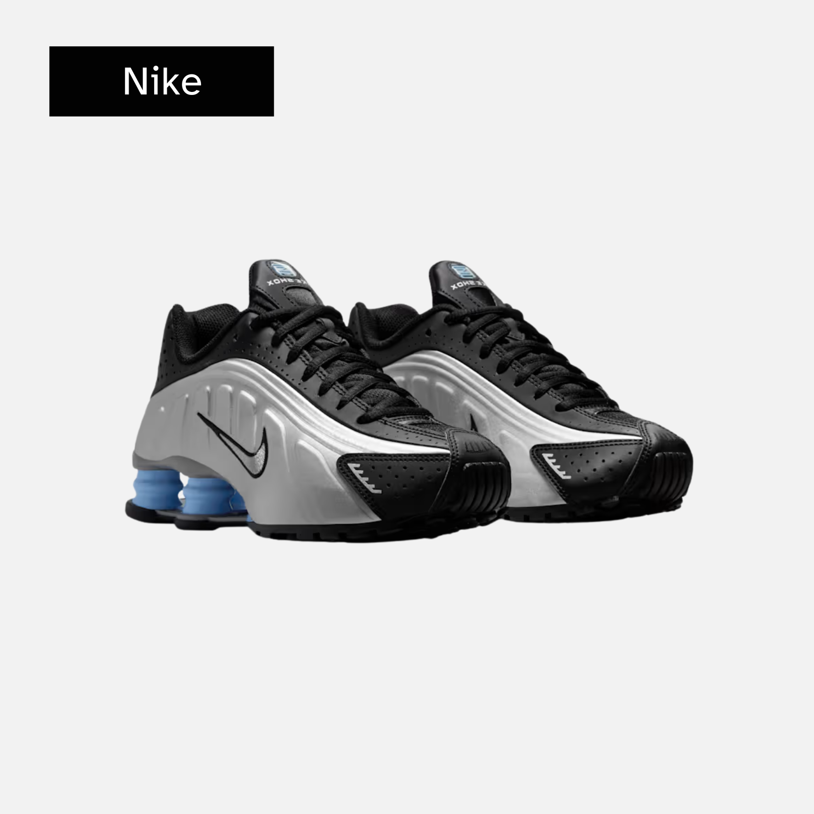 Nike Shox R4 GS 'Metallic Silver Psychic Blue'