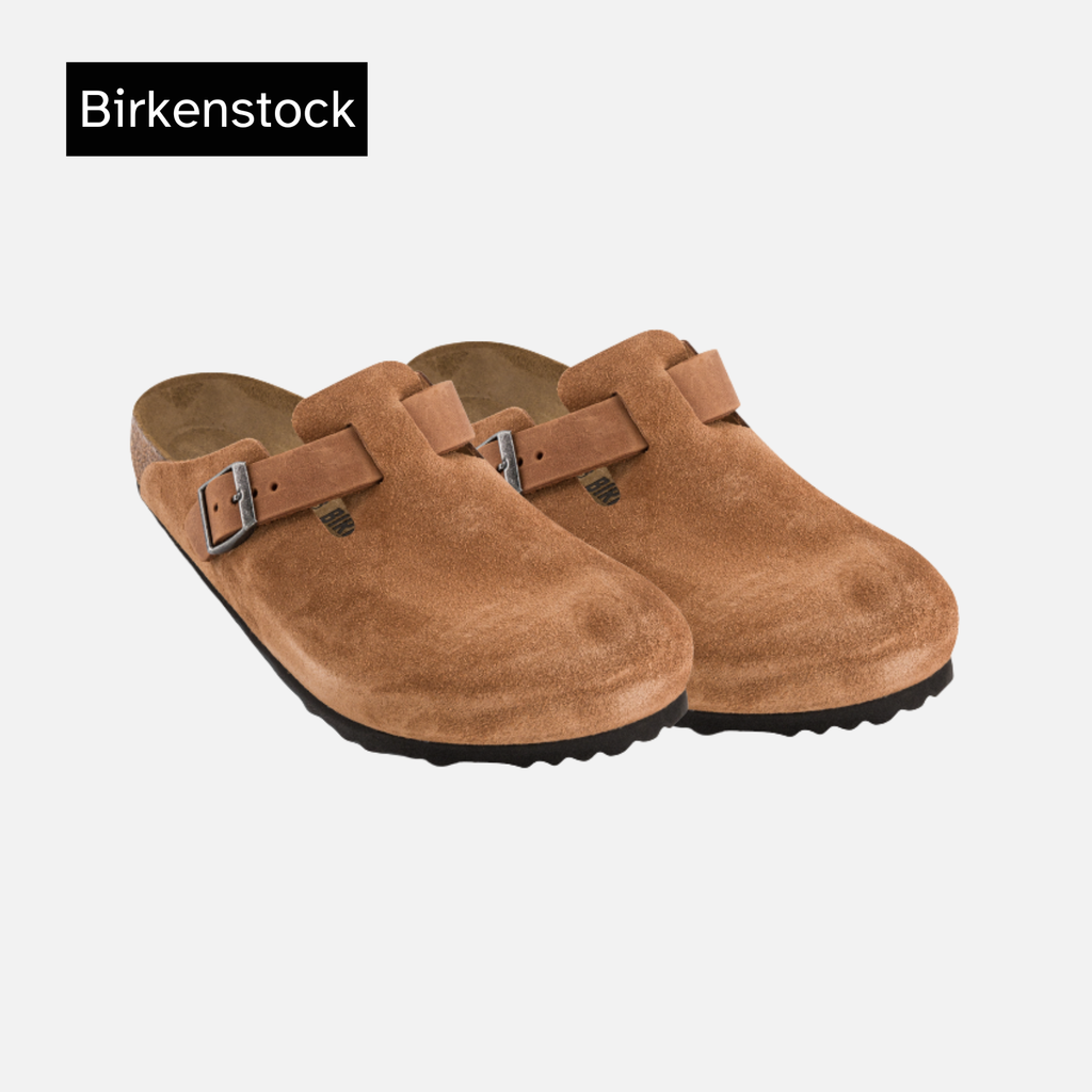 Birkenstock Boston Cognac Oiled/Suede Leather Regular