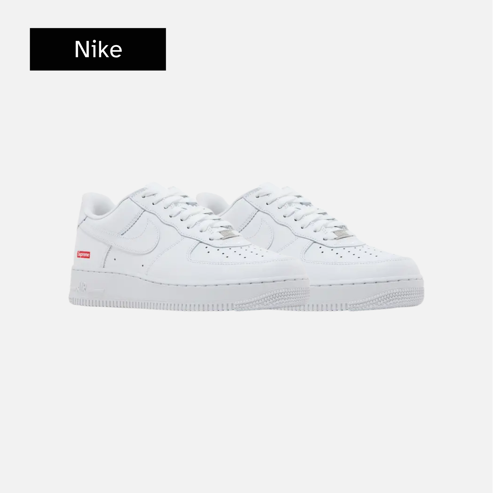 Supreme x Nike Air Force 1 Low 'Box Logo - White'