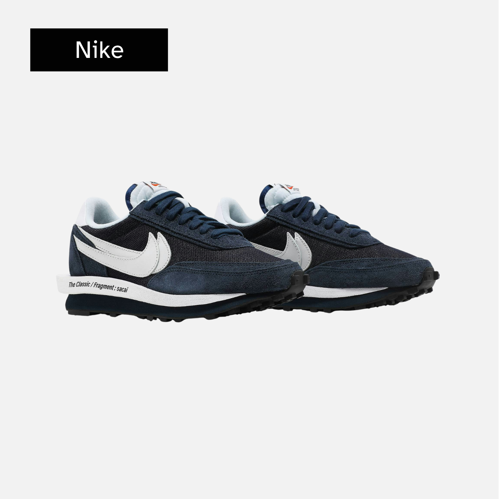 Fragment Design x sacai x Nike LDV Waffle 'Blackened Blue'