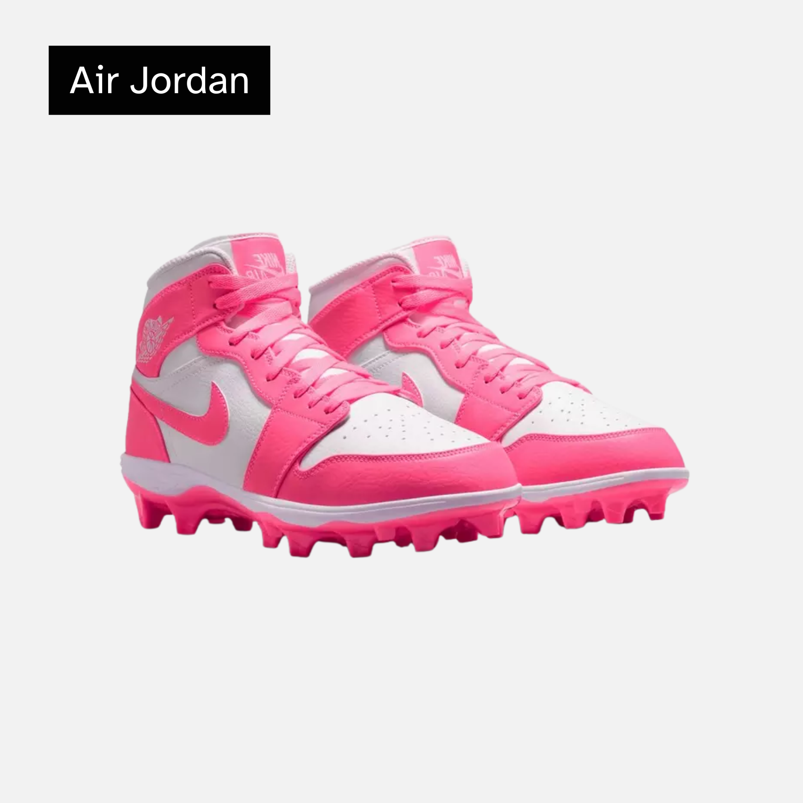 Air Jordan 1 Mid Cleat GS 'White Sunset Pulse'