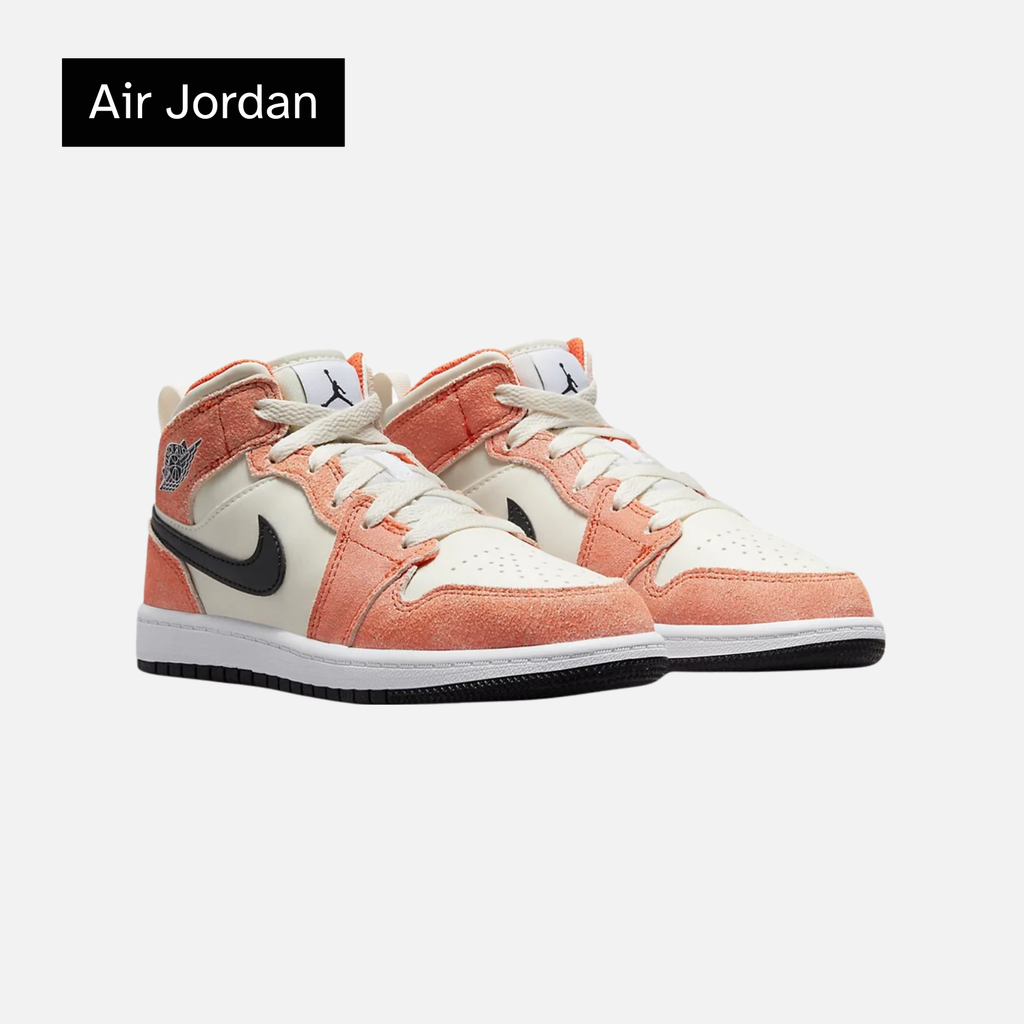 Air Jordan 1 Mid SE PS 'Orange Suede'