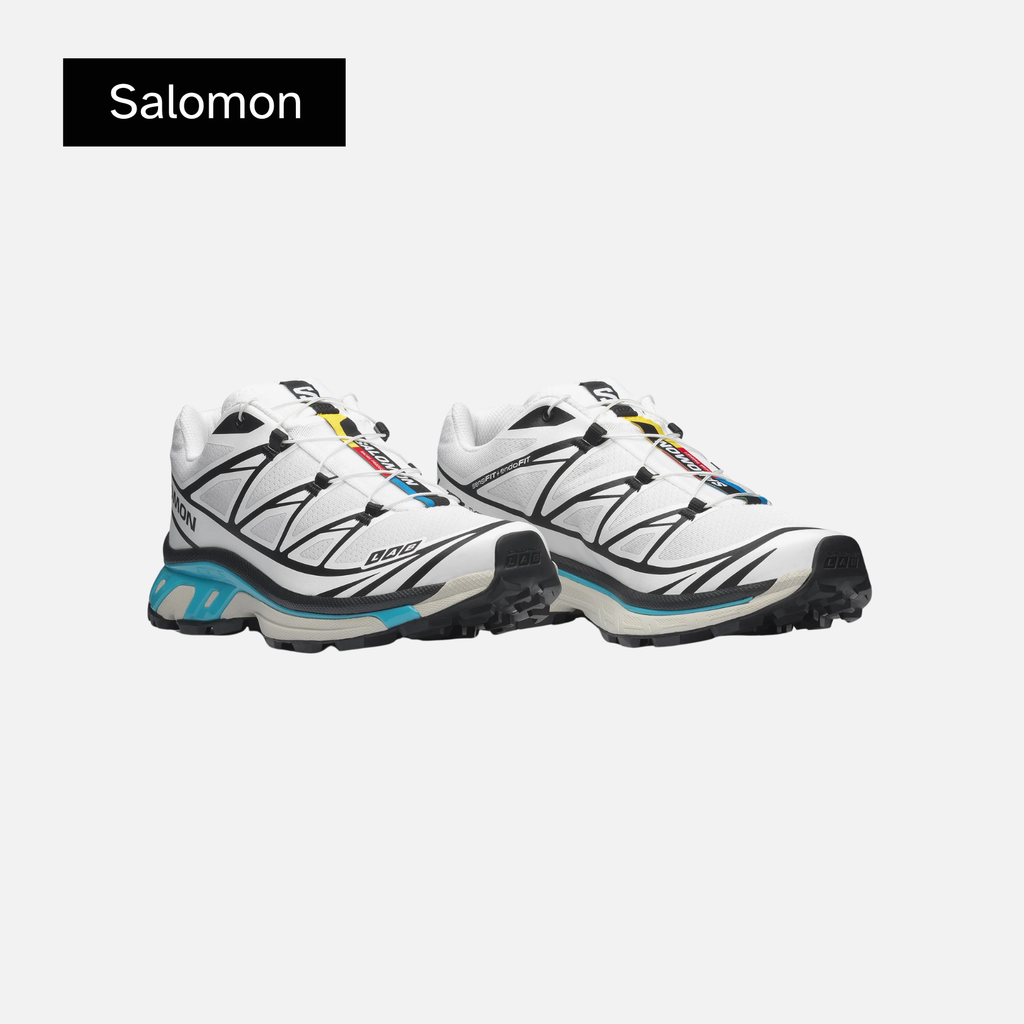 Salomon XT-6 'Black White Blue Curacao'