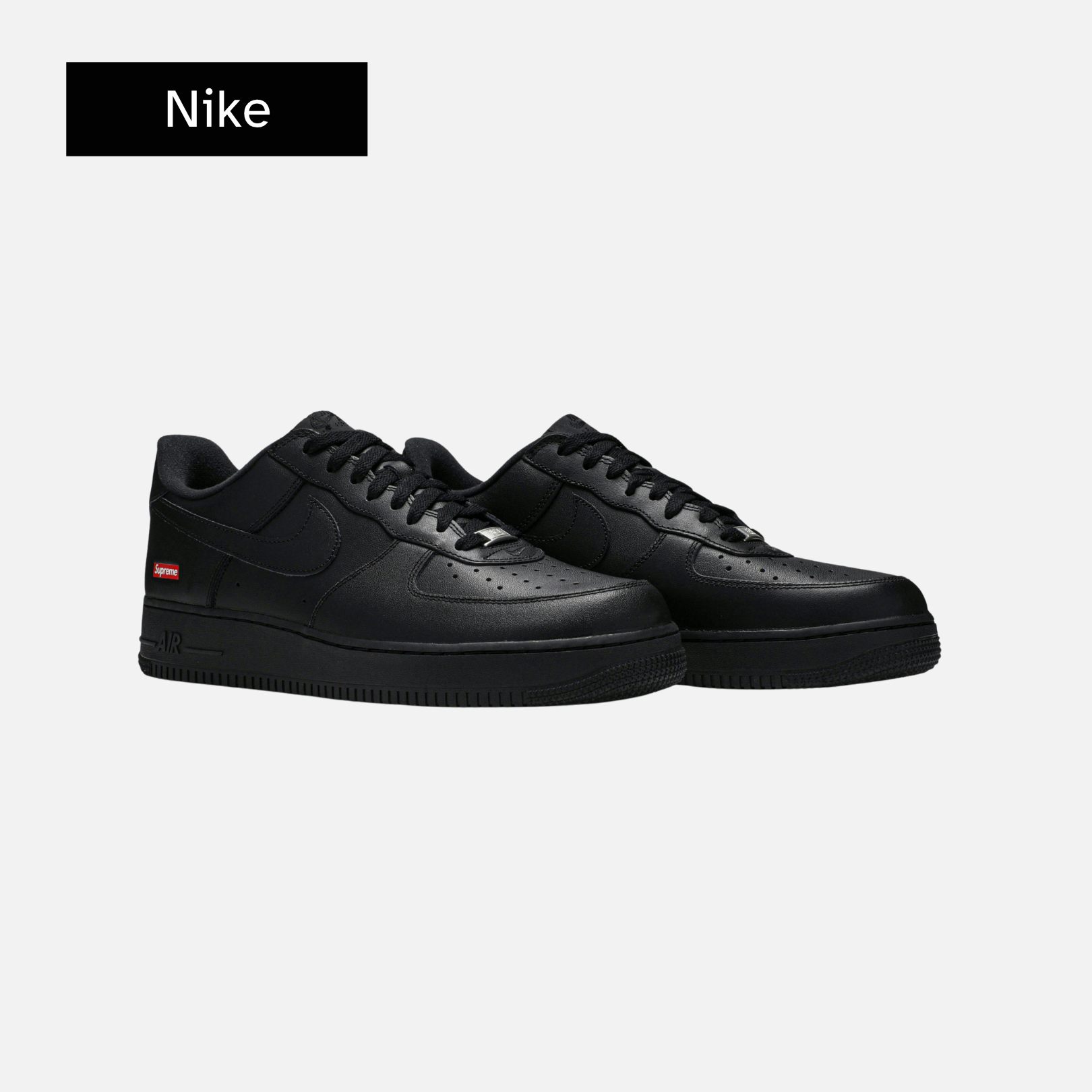 Supreme x Air Force 1 Low 'Box Logo - Black'