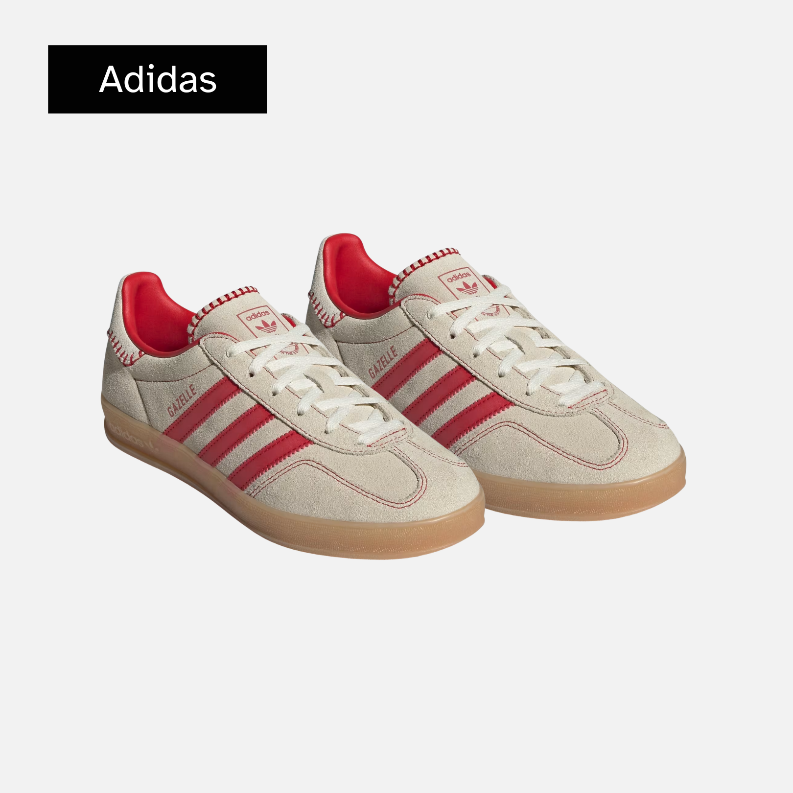 adidas Wmns Gazelle Indoor 'Beige Scarlet Gum'