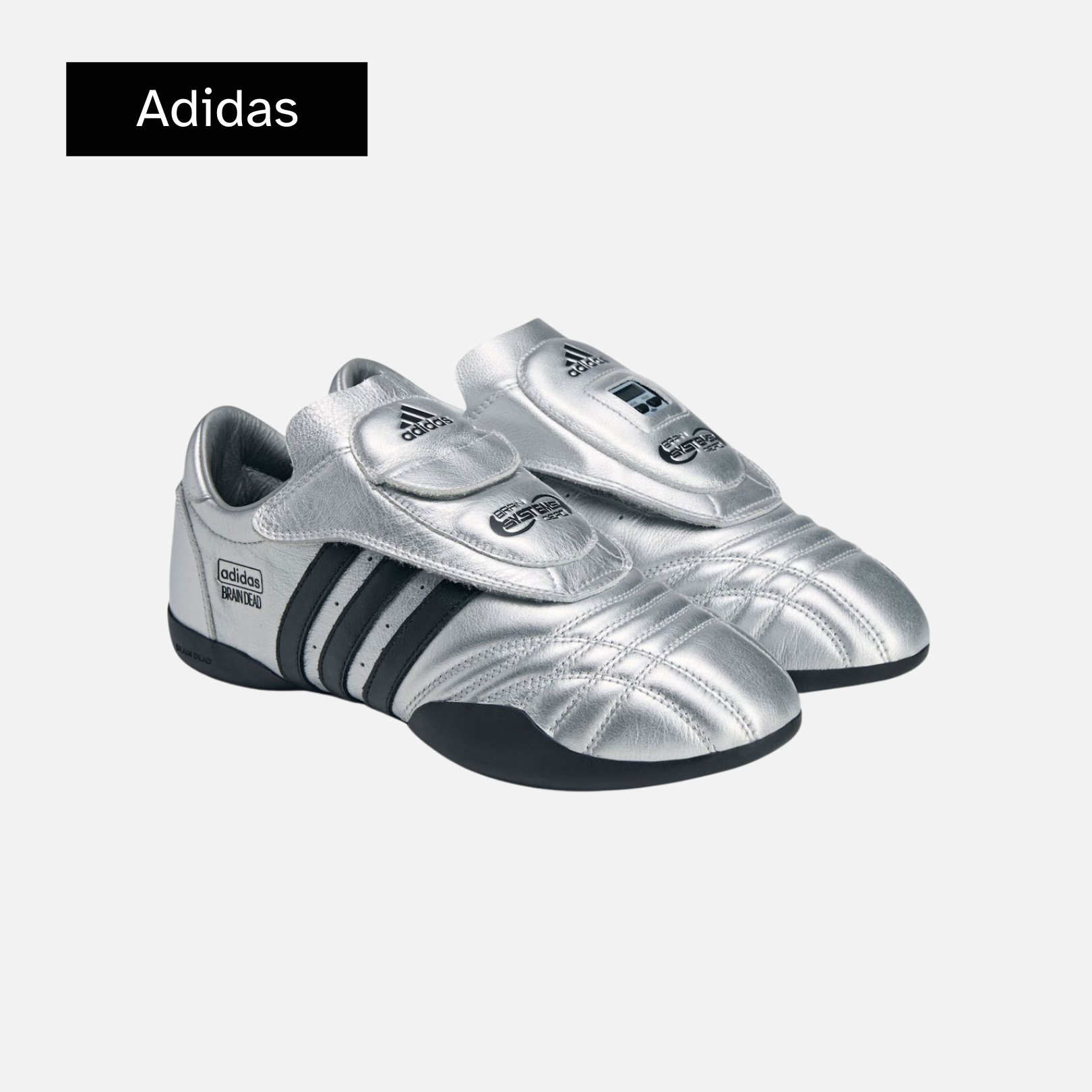Brain Dead x adidas Taekwondo 'Silver Black White'