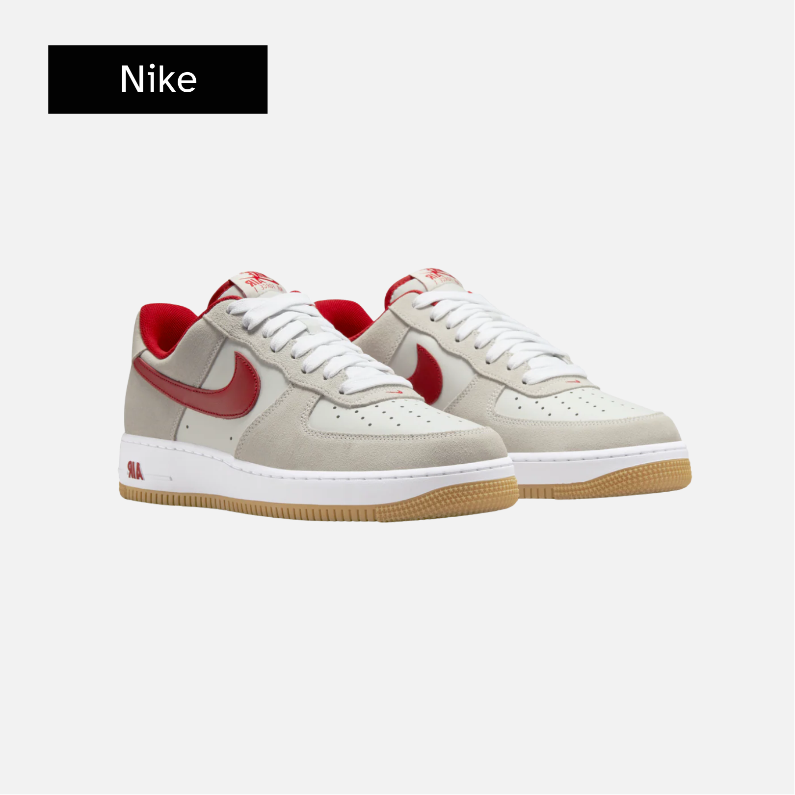 Nike Air Force 1 '07 LV8 'Photon Dust Varsity Red'