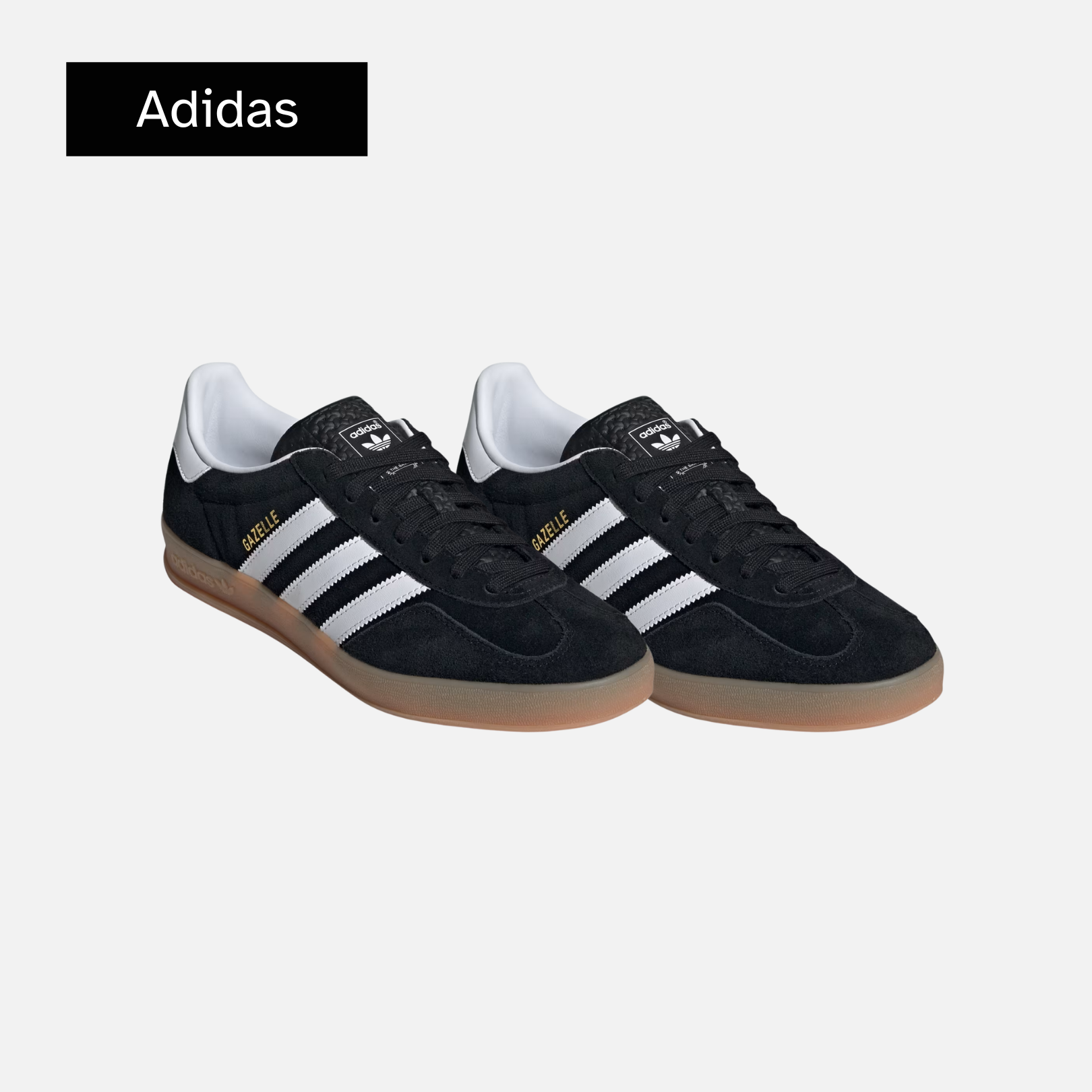 adidas Gazelle Indoor 'Black White Gum'