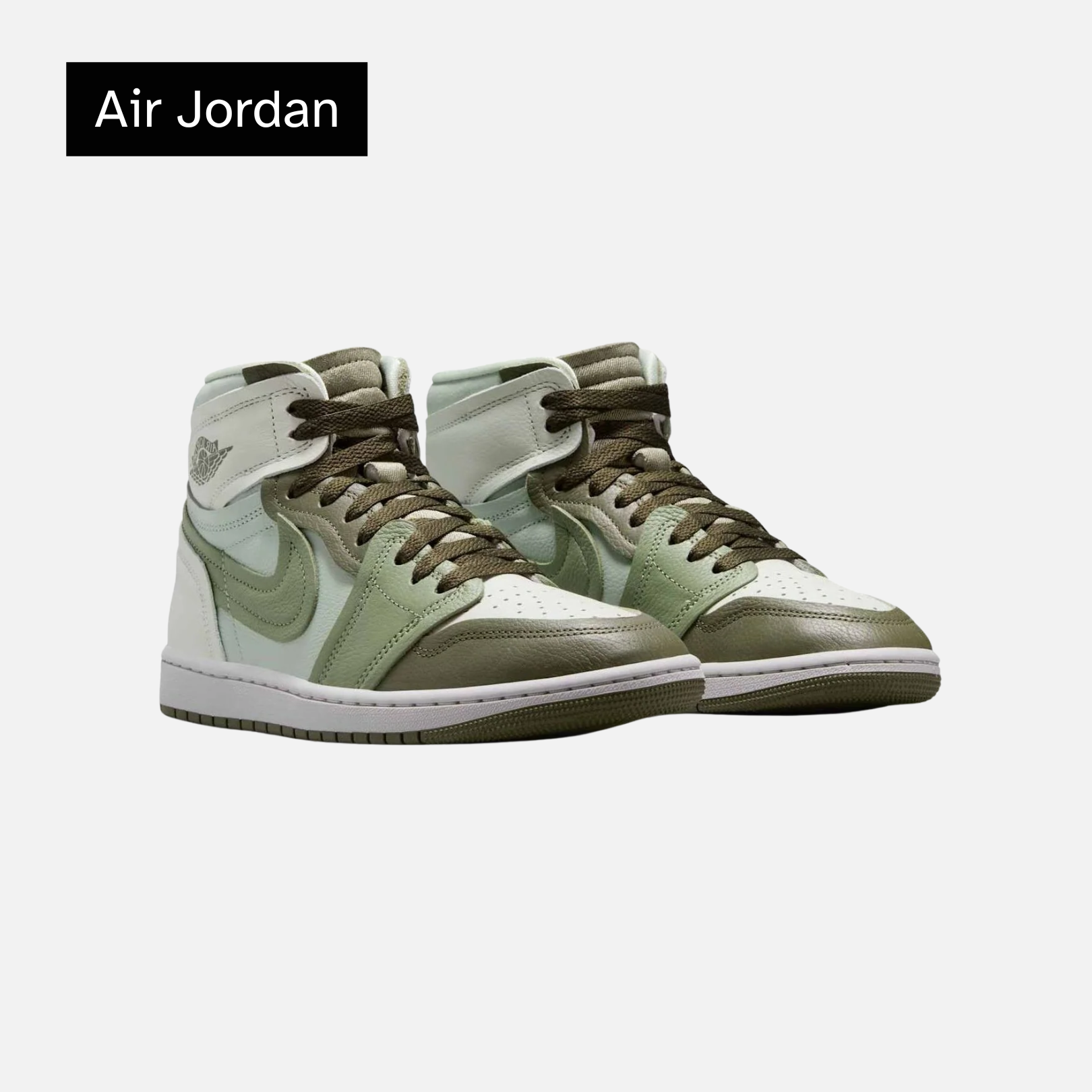 Wmns Air Jordan 1 High Method of Make 'Medium Olive Oil Green'