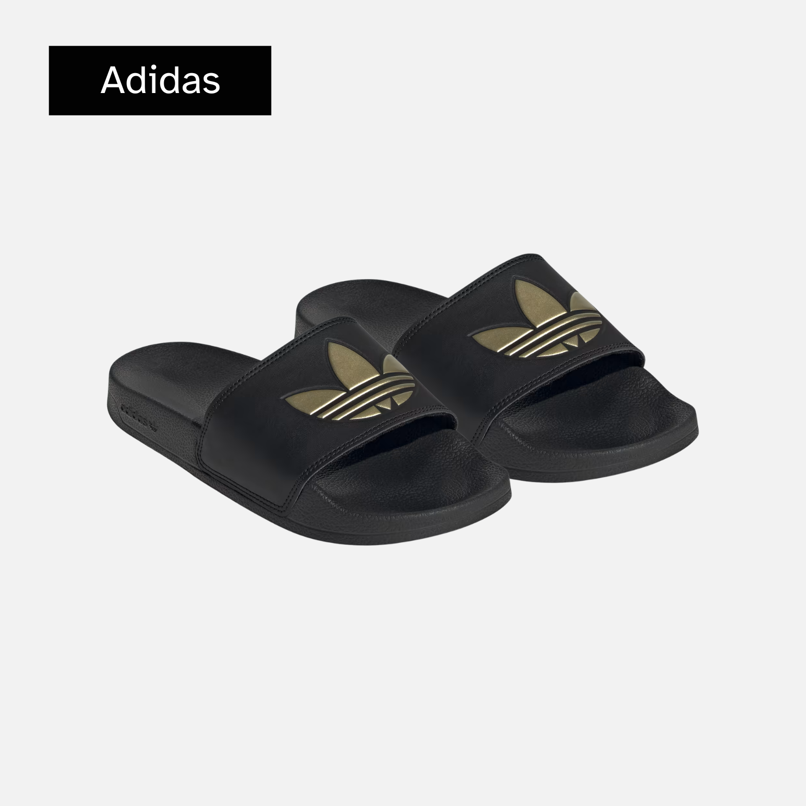 Adidas Wmns Adilette Lite Slide 'Black Matte Gold'