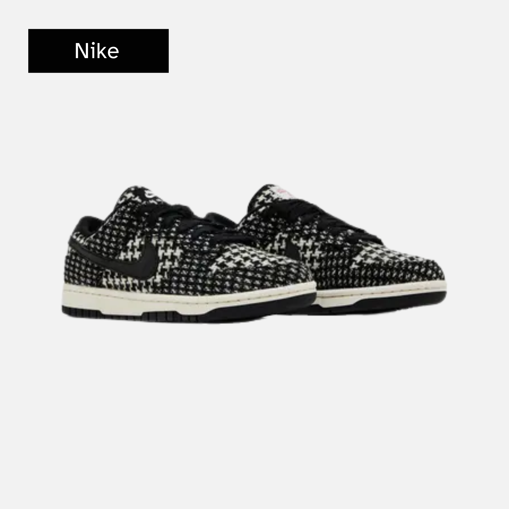 Harris Tweed x Nike Wmns Dunk Low 'Black Phantom'