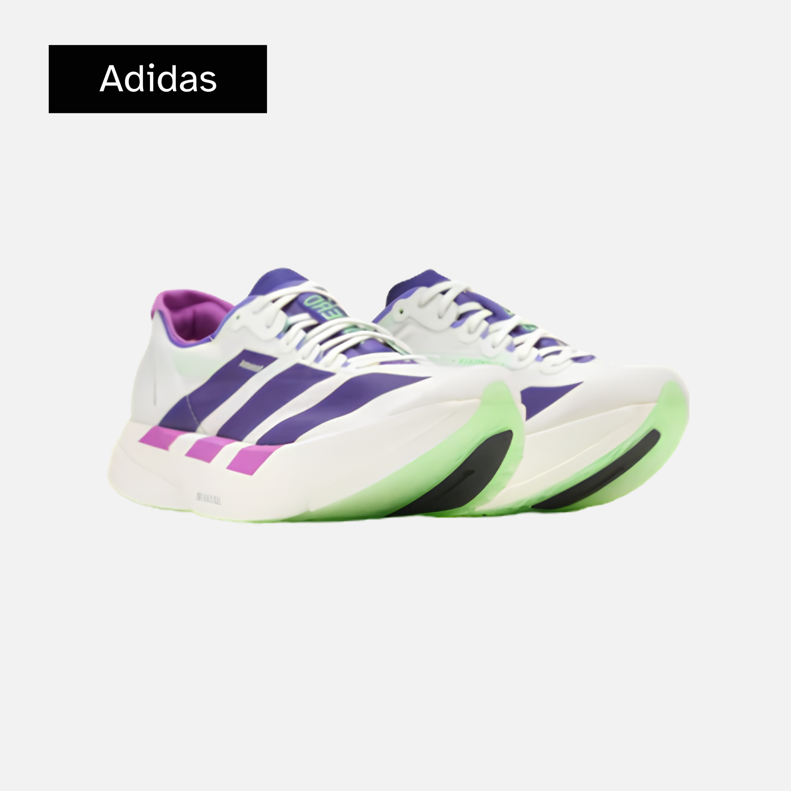 adidas Adizero Adios Pro 4 'Core White Purple Lime Burst'