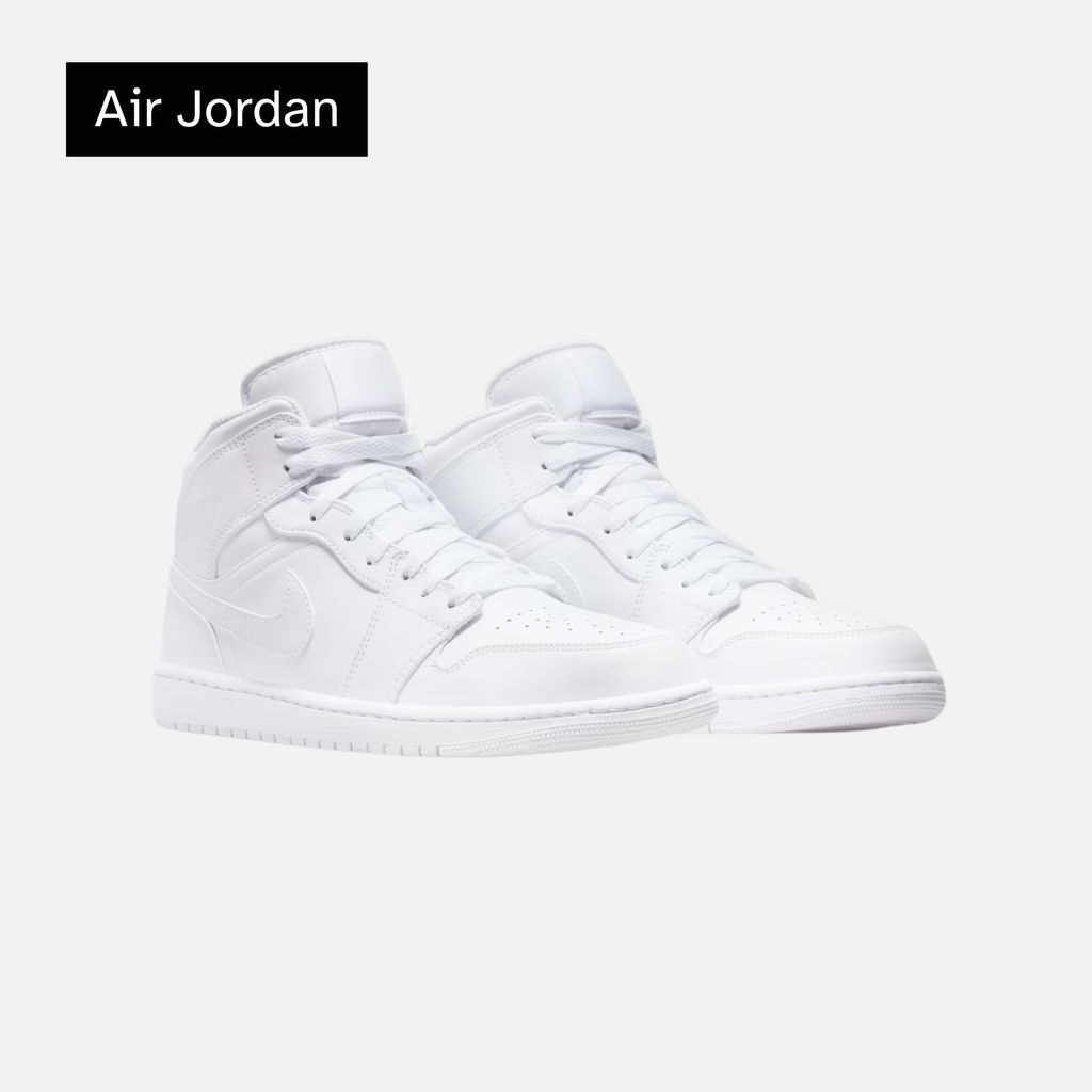 Air Jordan 1 Mid 'Triple White'