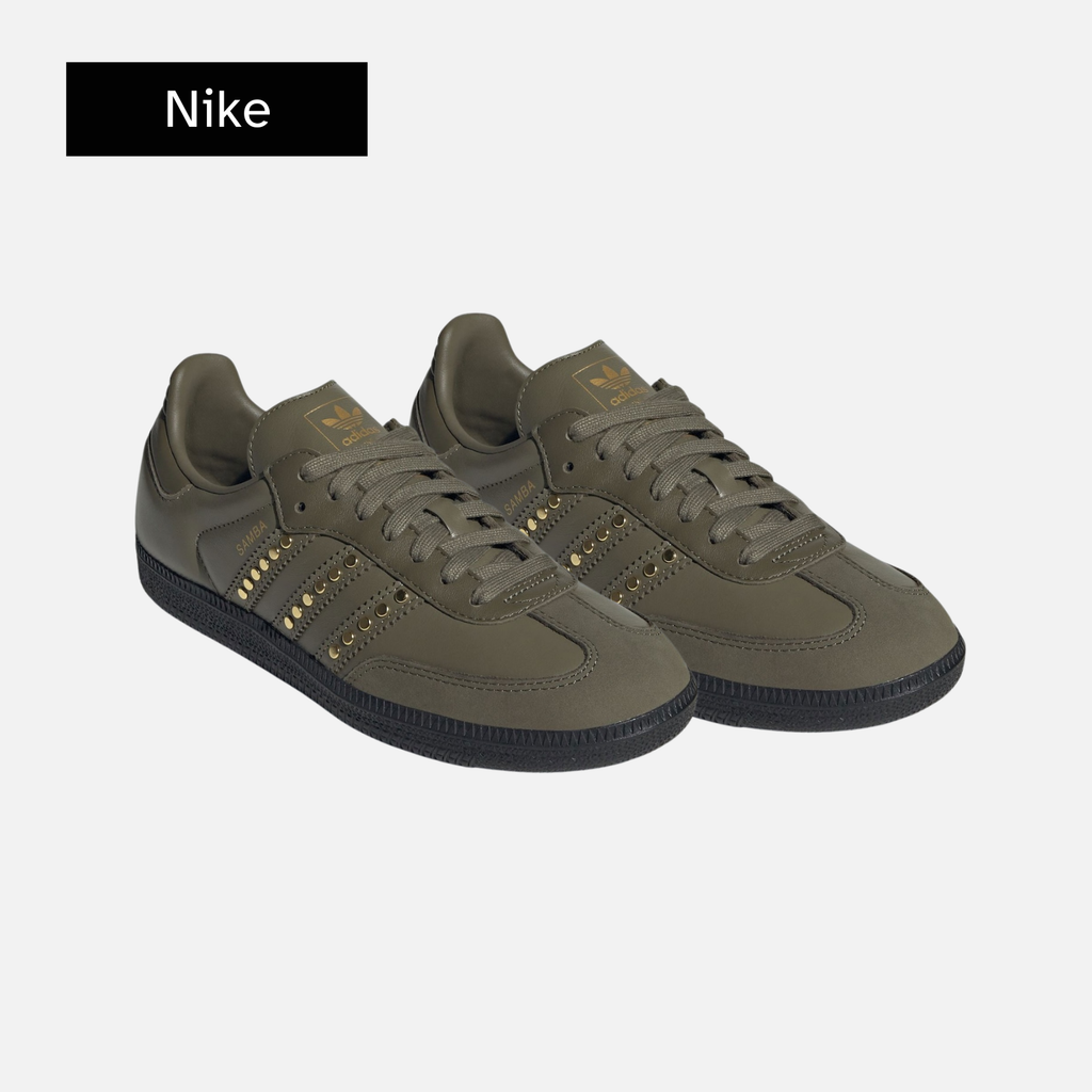 adidas Wmns Samba OG 'Studded Stripes - Dark Khaki Black'