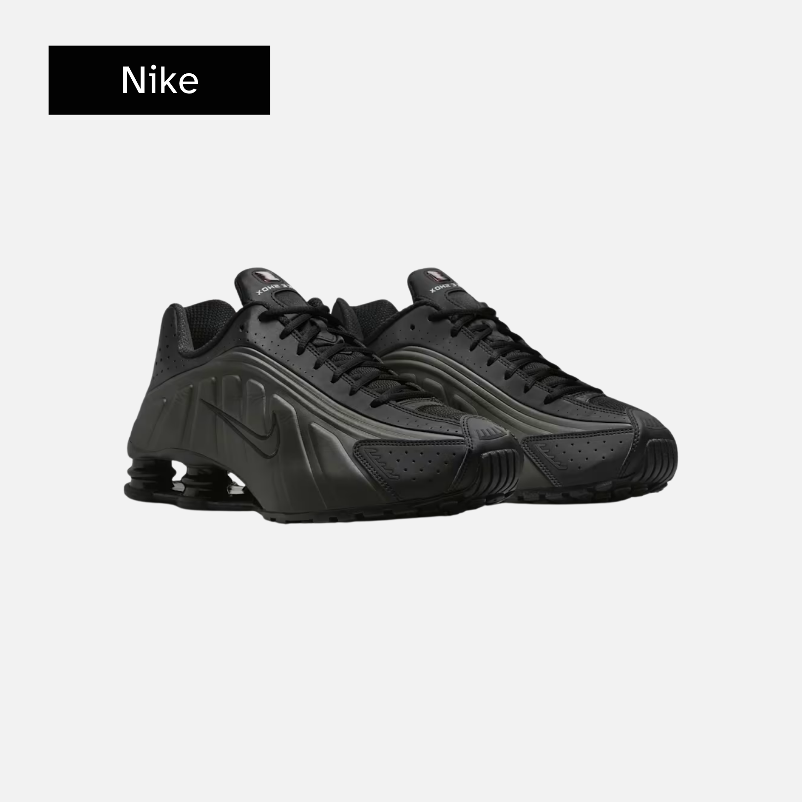 Nike Shox R4 'Triple Black' 2025