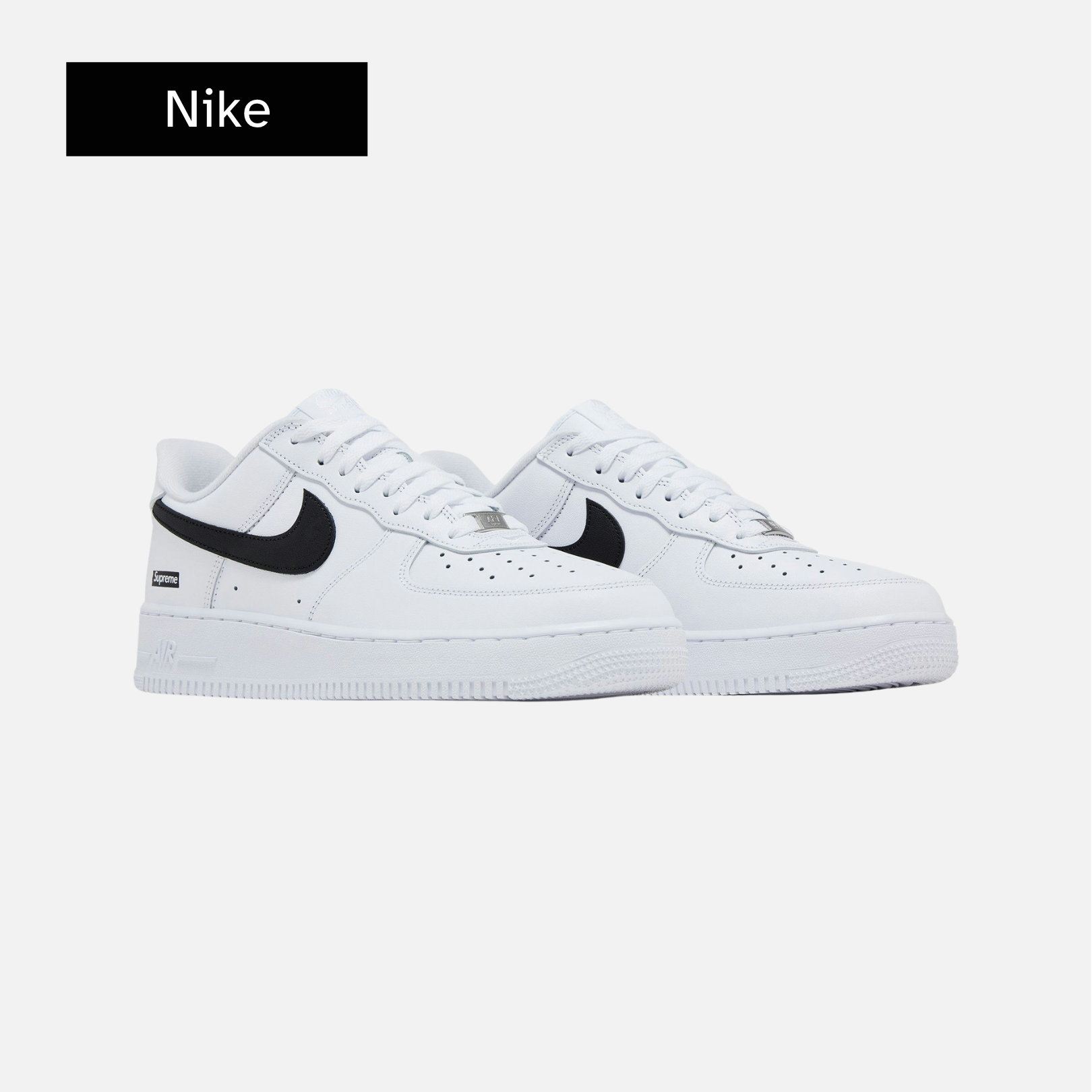Supreme x Nike Air Force 1 Low 'Box Logo - White Black'