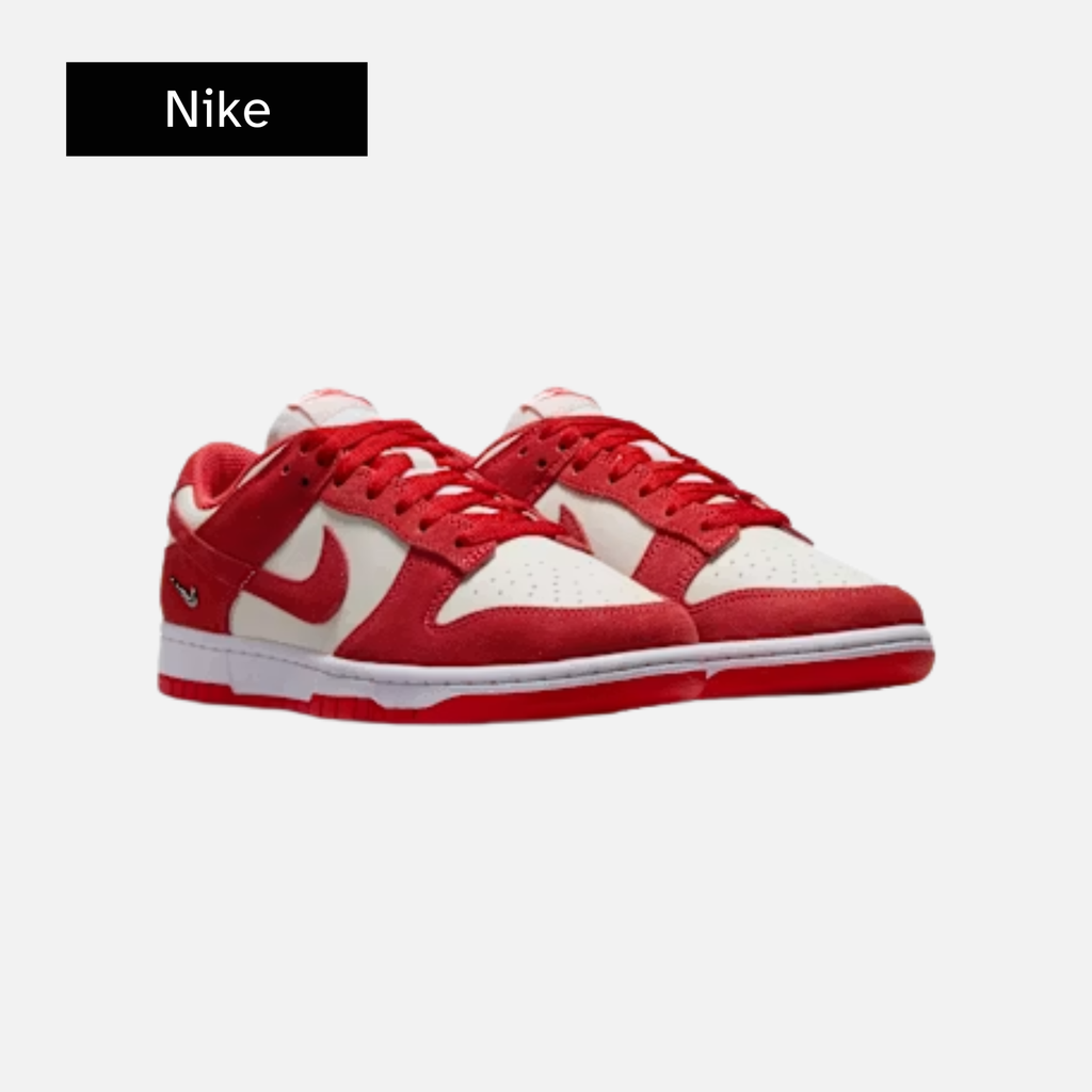 Nike Dunk Low 'Sail White Metallic Silver Light Crimson'