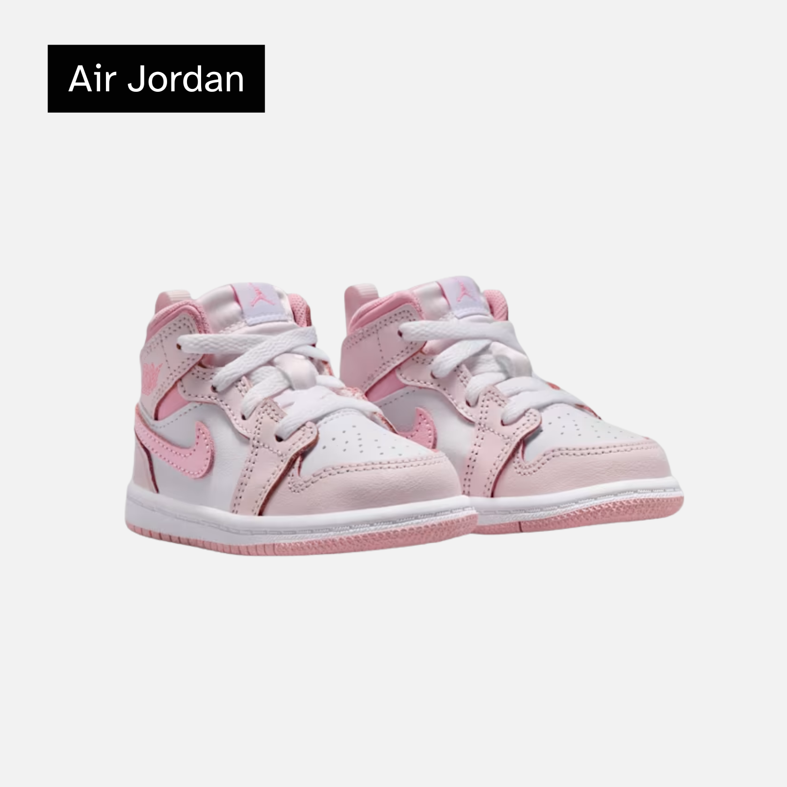Air Jordan 1 Mid TD 'Pearl Pink White'