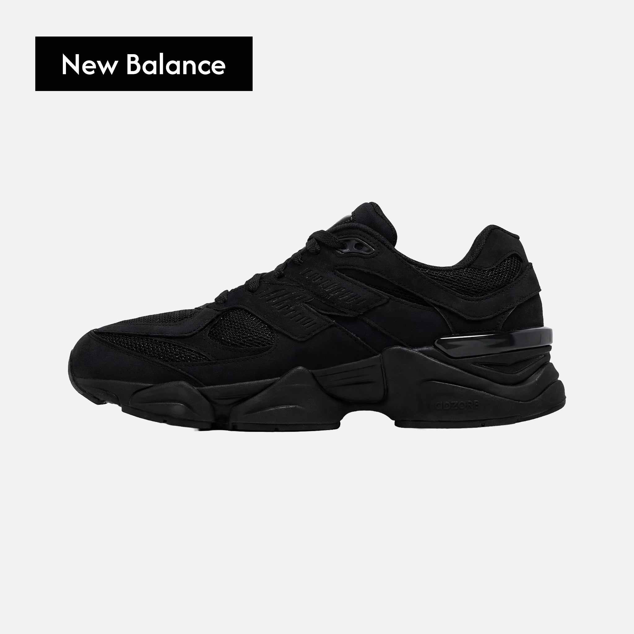 New Balance 9060 'Triple Black Suede'