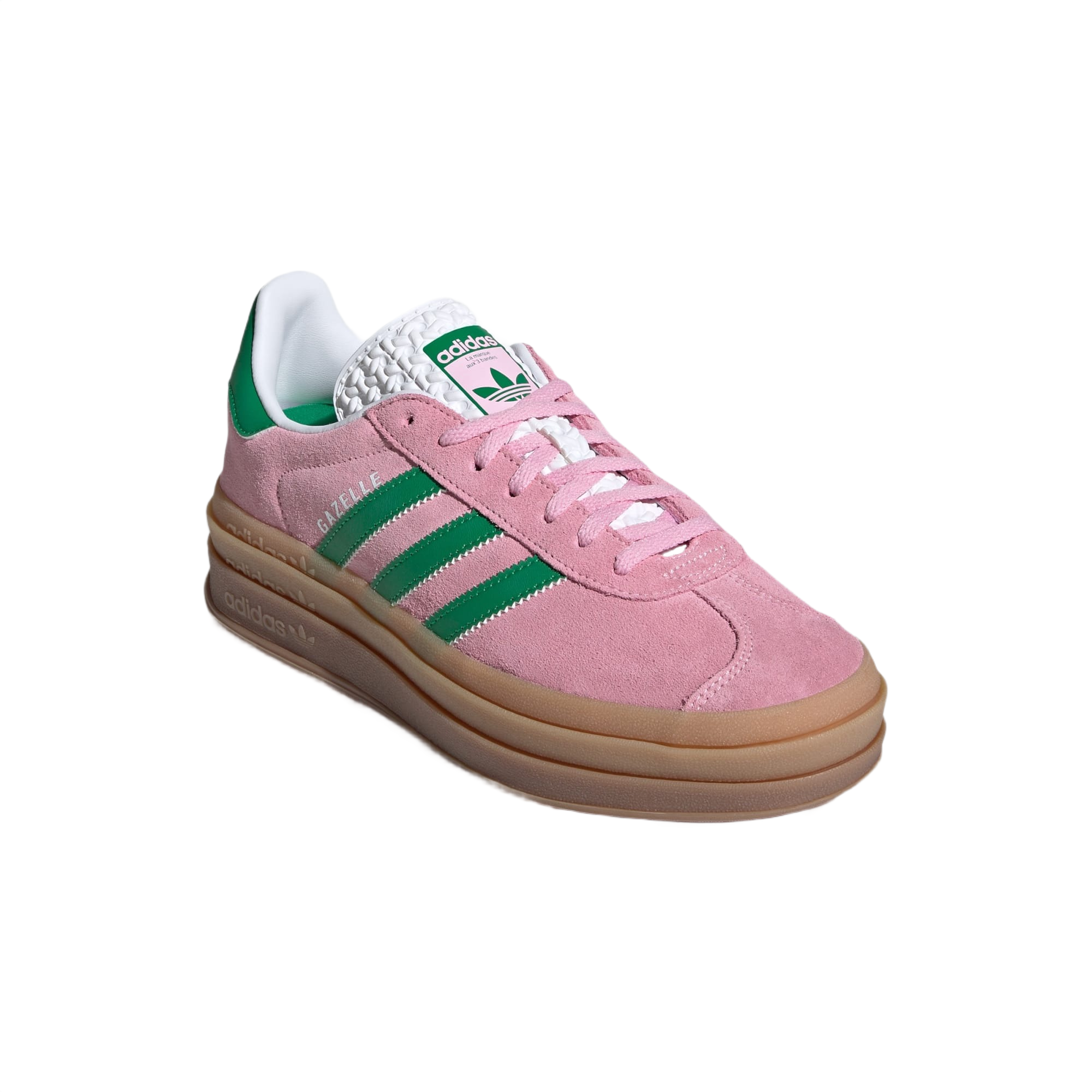 Wmns Gazelle Bold 'True Pink Green'