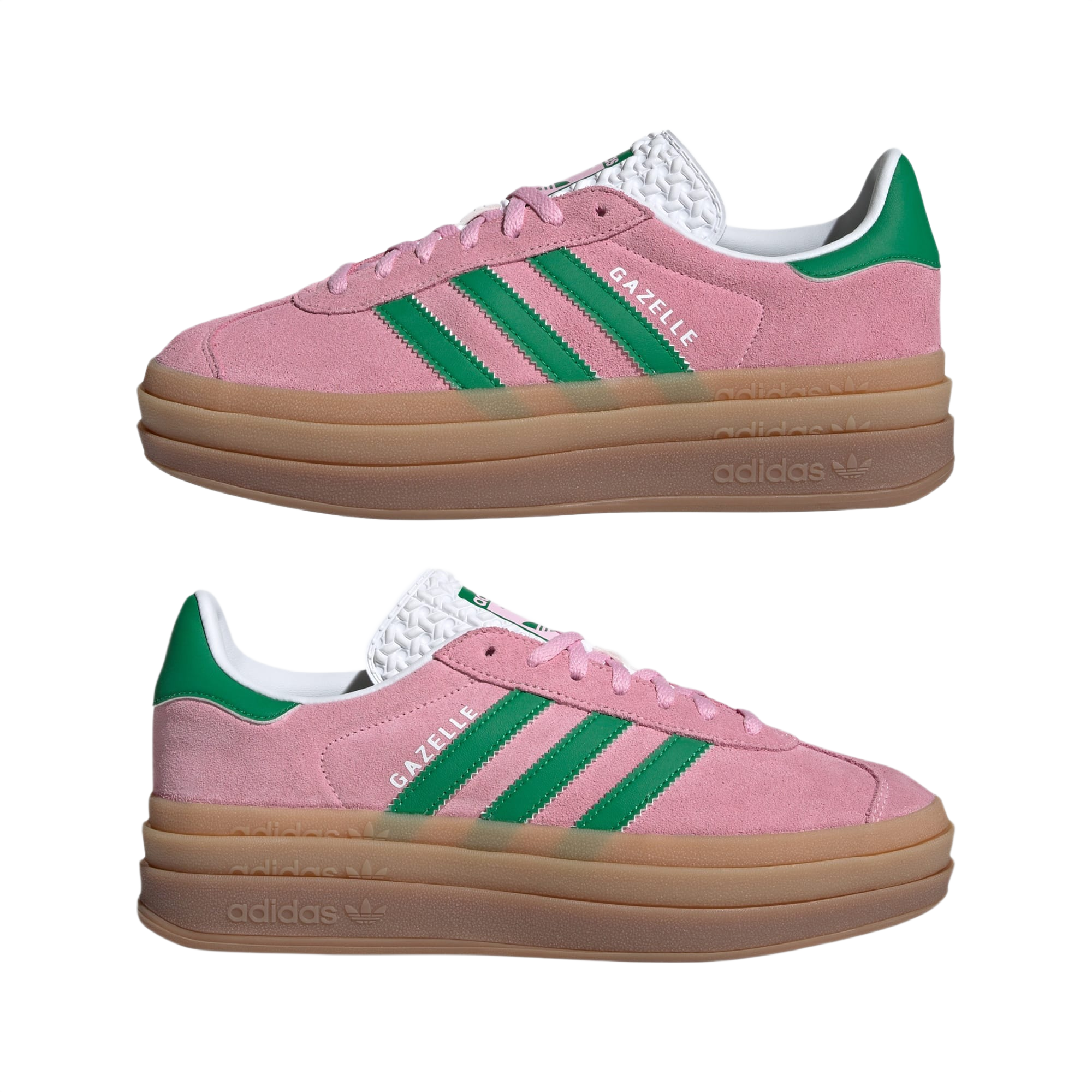 Wmns Gazelle Bold 'True Pink Green'