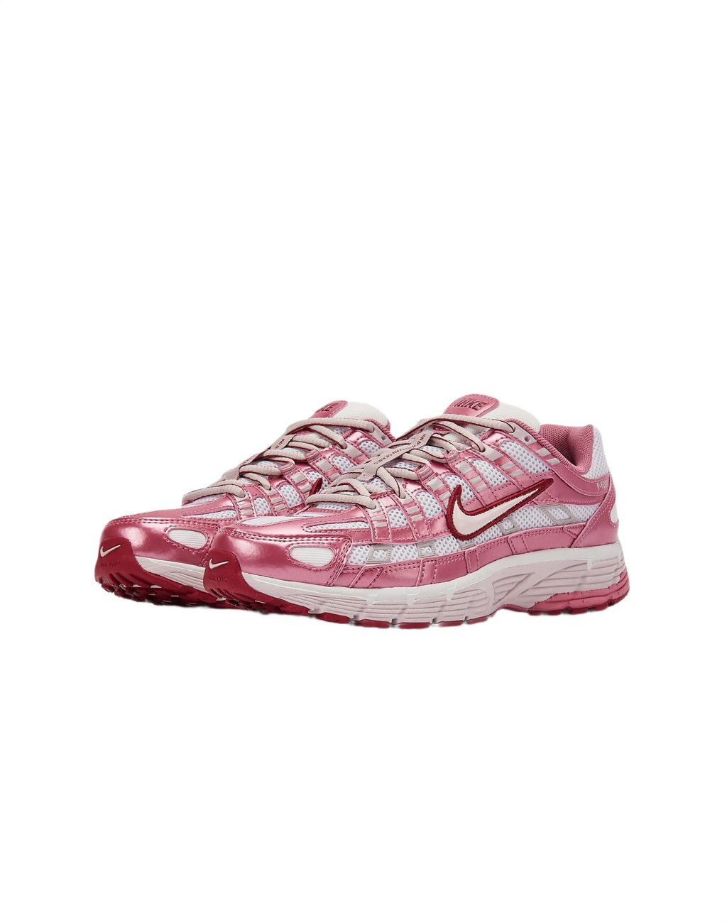 Wmns Nike P-6000 'White Silt Red Peony'
