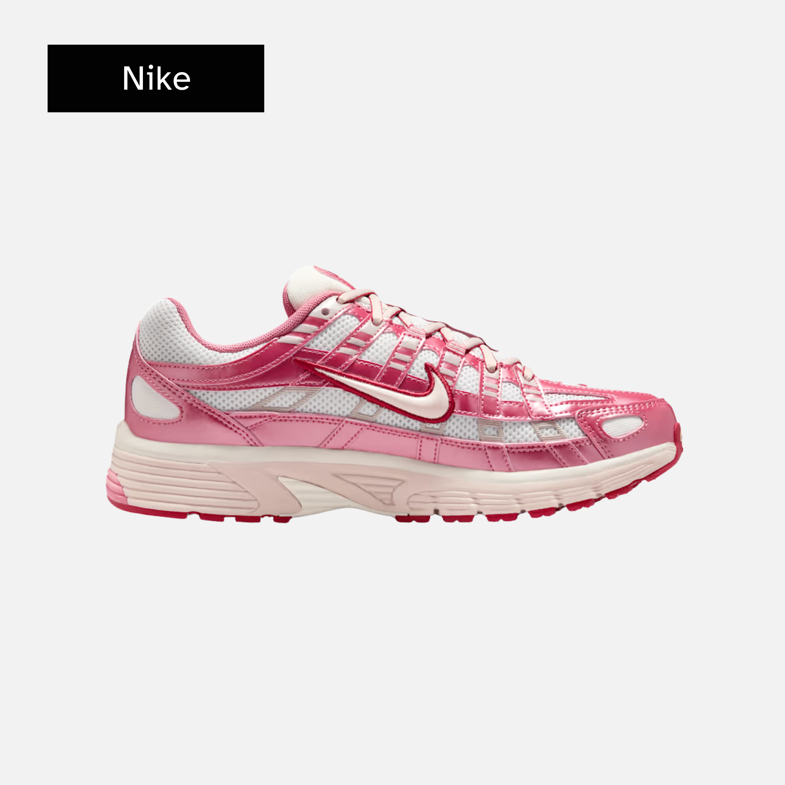 Nike Wmns P-6000 'Summit White Slit Red'