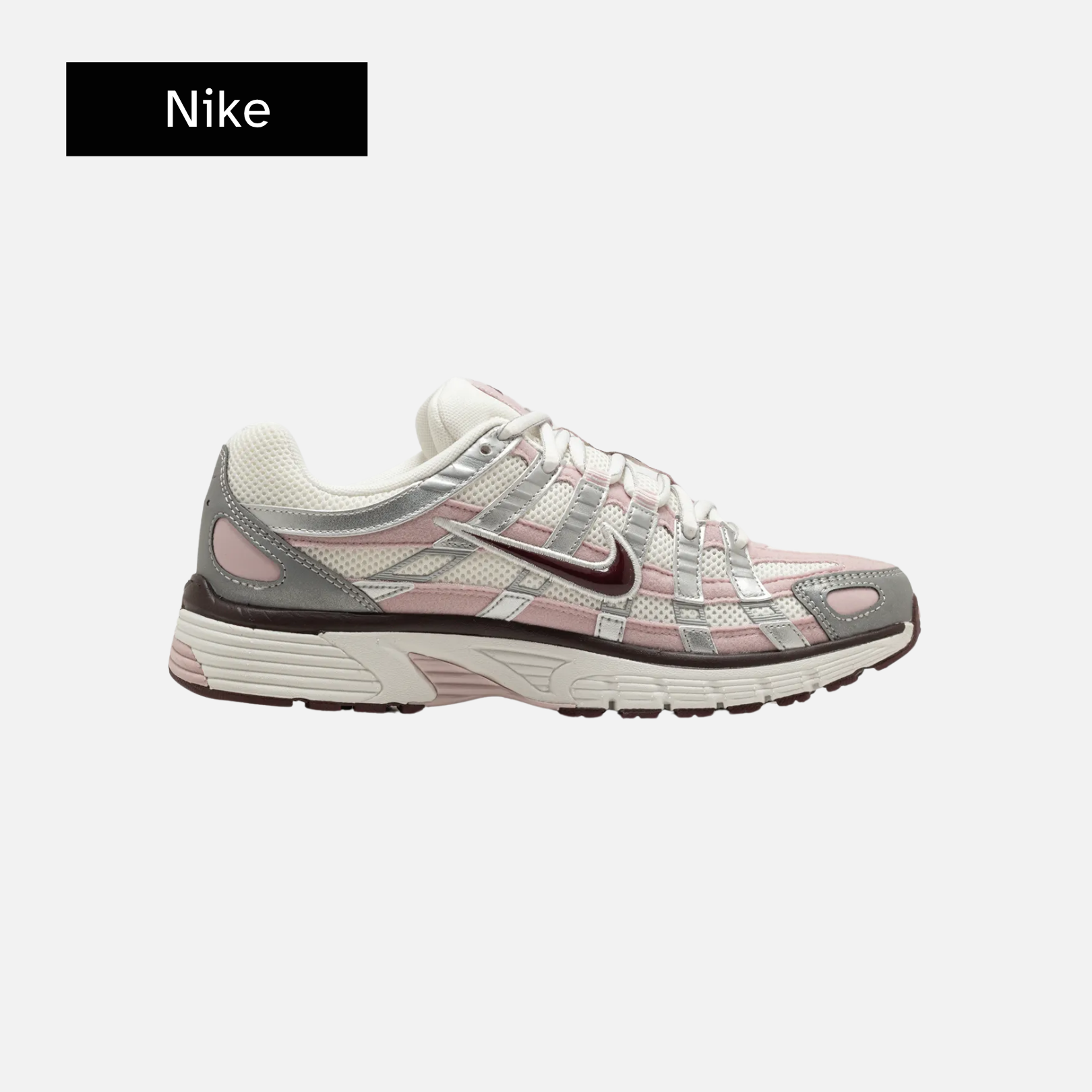 Nike Wmns P-6000 'Silver Burgundy Plum Chalk'