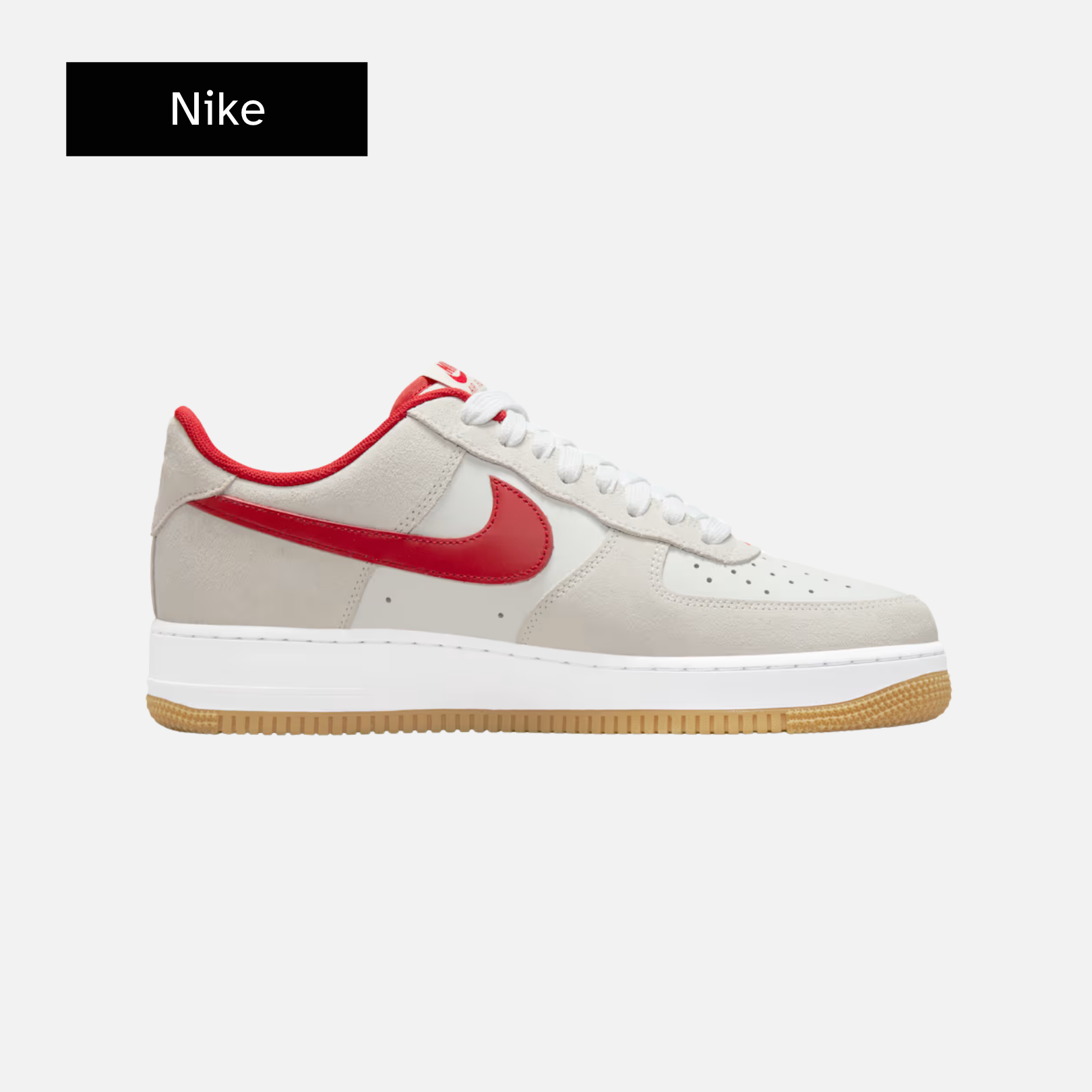 Nike Air Force 1 '07 LV8 'Photon Dust Varsity Red'